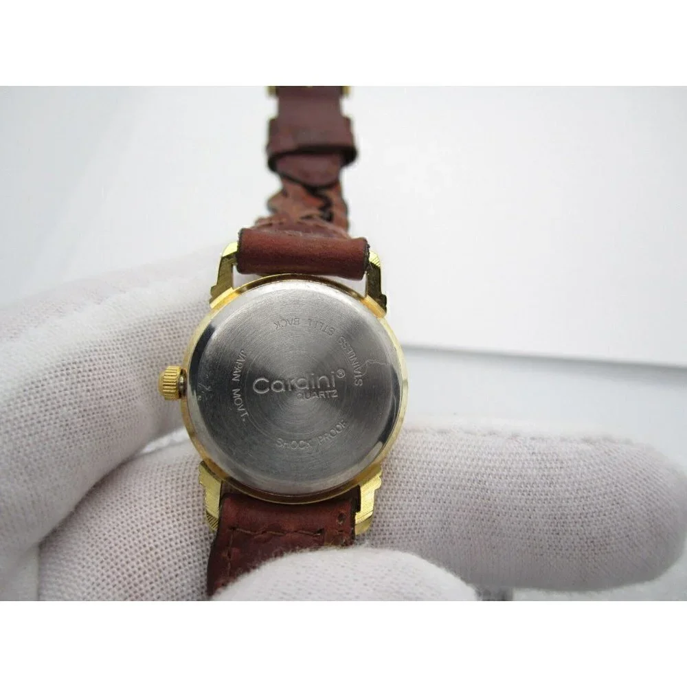 Women Cardini Quartz WR Analog 25mm Dial Causal Round Watch (F621)